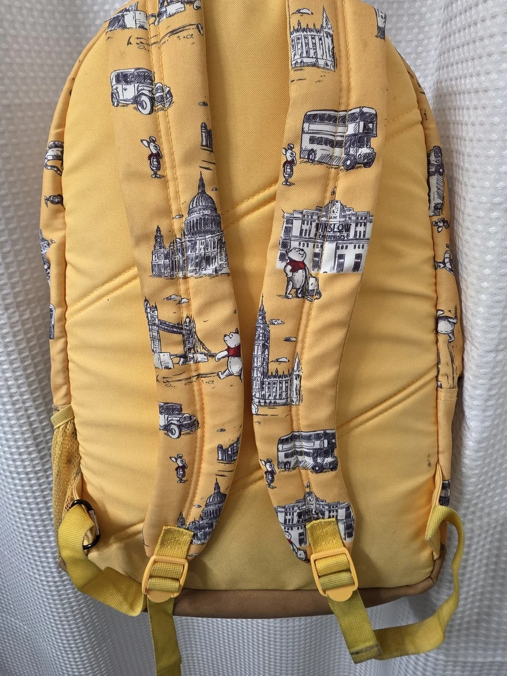Disney Store Winnie the Pooh London Sketch Yellow Backpack One Size